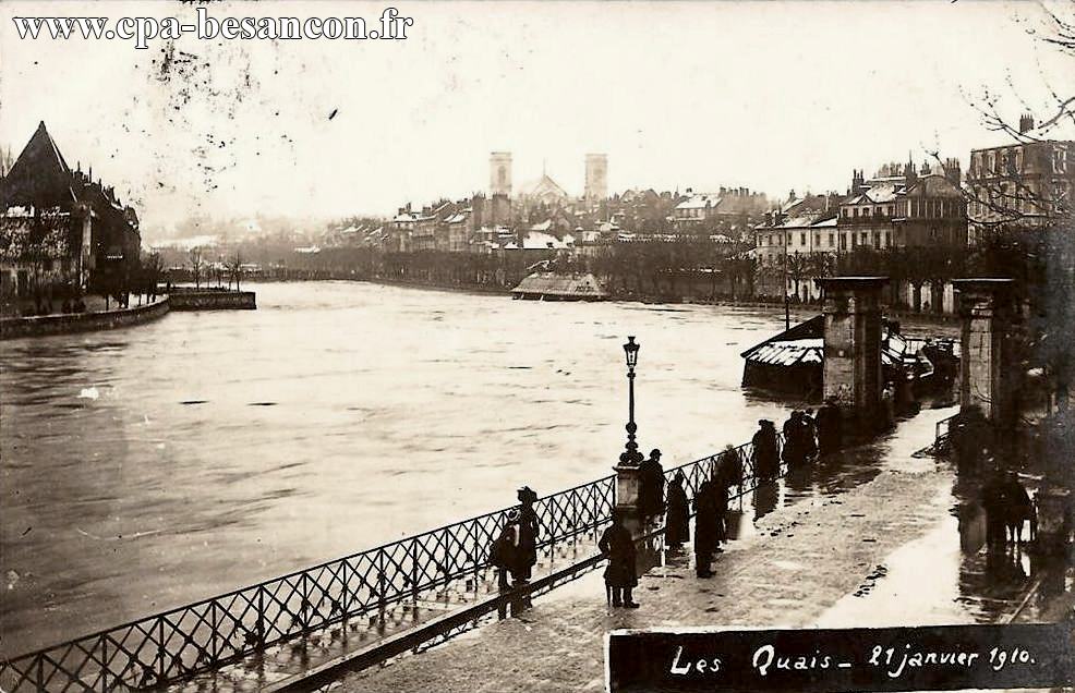 Besançon - Les Quais - 21 janvier 1910.